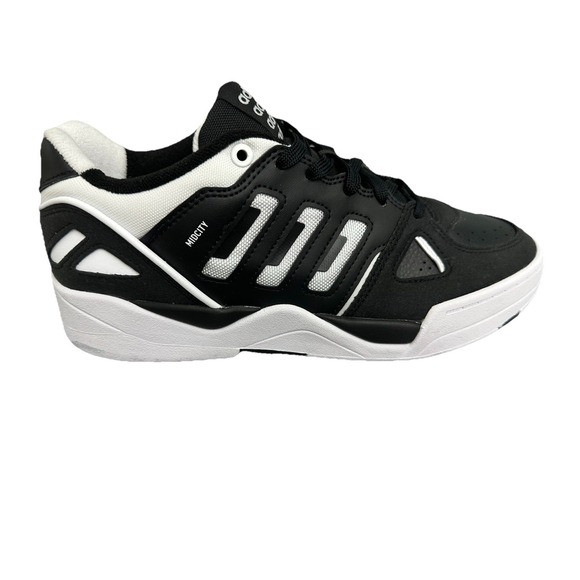 Adidas Men\'s Midcity‎ Low Basketball Shoes  8 Black Cloud White New main image 4